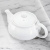 Petite théière individuelle blanche