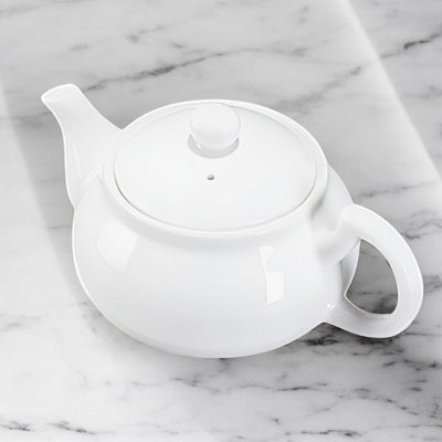 Petite théière individuelle blanche