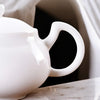 Petite théière individuelle blanche