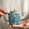 Porcelaine théière carré