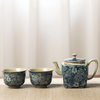 Porcelaine théière carré