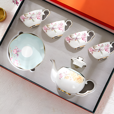 Service à thé anglais porcelaine