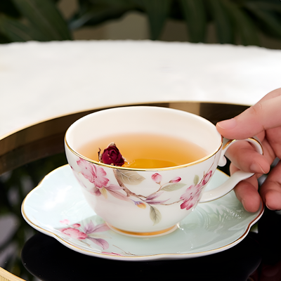 Service à thé anglais porcelaine