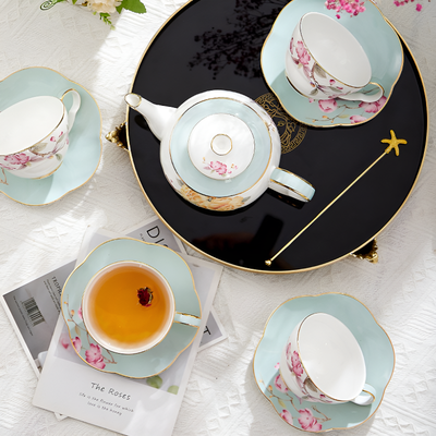 Service à thé anglais porcelaine