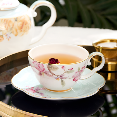 Service à thé anglais porcelaine