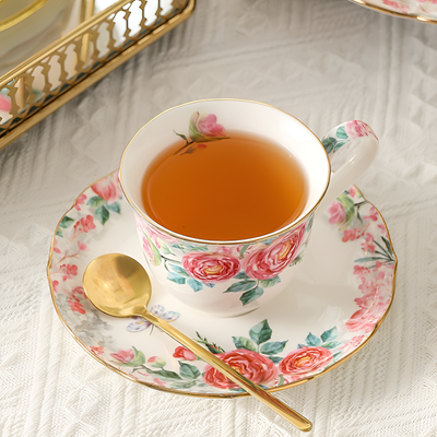 Service à thé anglais roses anglaises