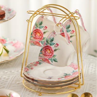 Service à thé anglais roses anglaises