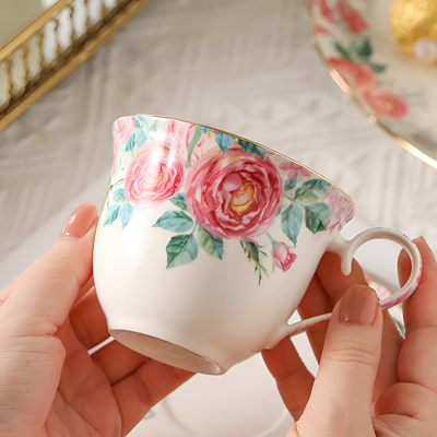 Service à thé anglais roses anglaises