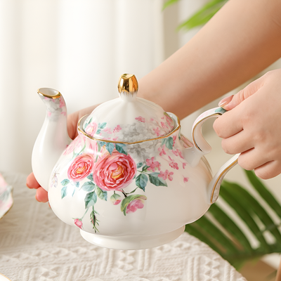 Service à thé anglais roses anglaises