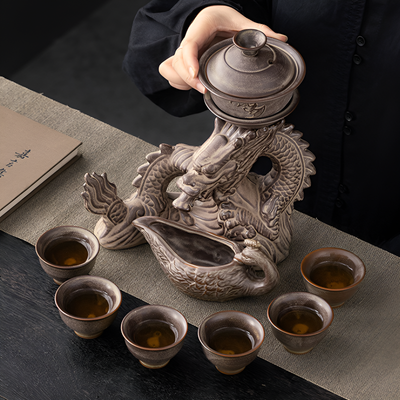 Service à thé chinois dragon