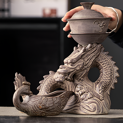 Service à thé chinois dragon