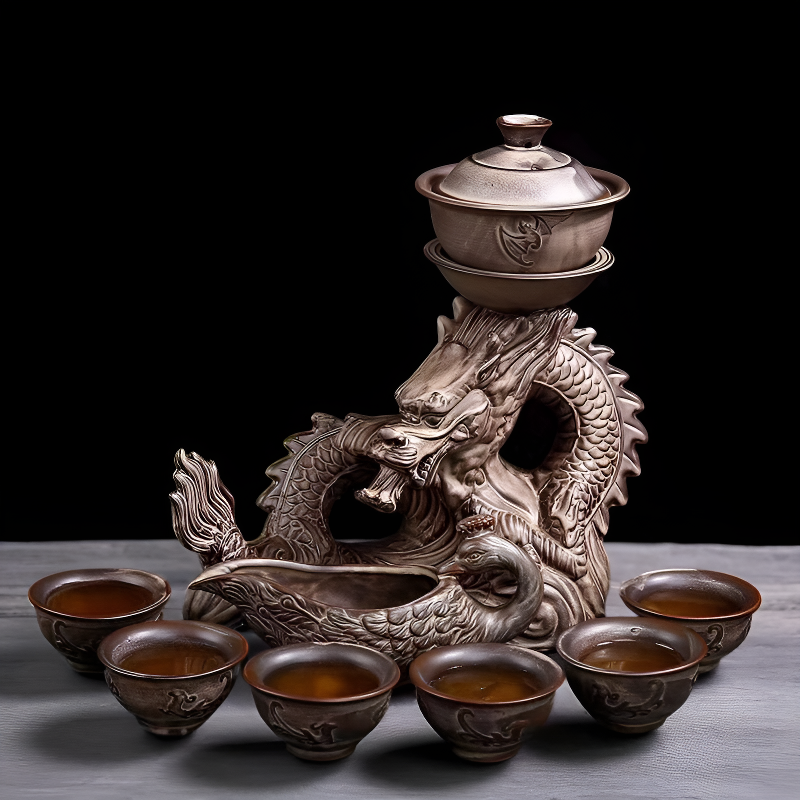 Service à thé chinois dragon
