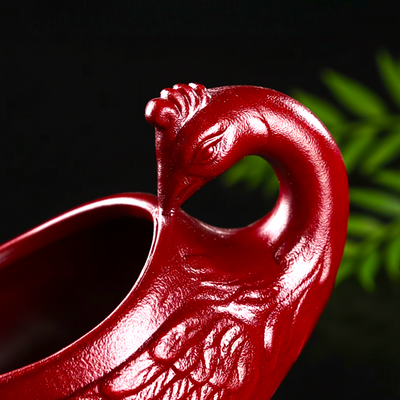 Service à thé chinois dragon rouge