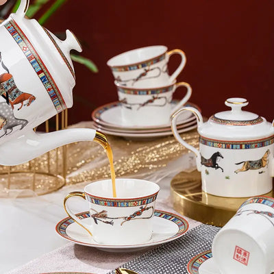 Service à thé chinois en porcelaine