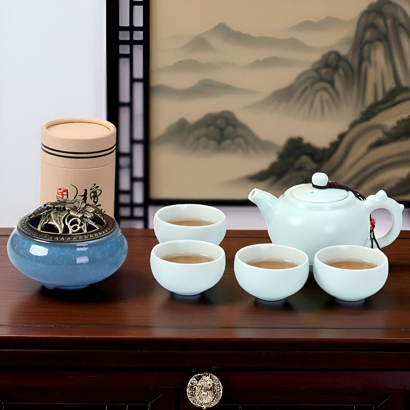 Service à thé chinois porcelaine