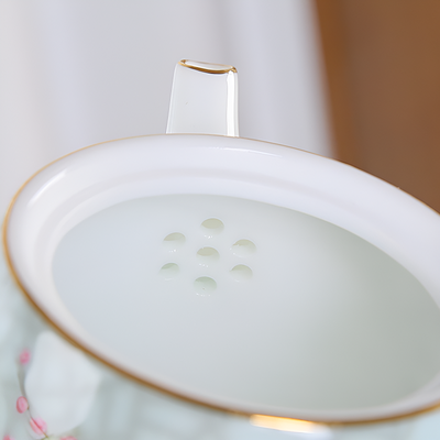 Service à thé chinois en porcelaine decor oiseau