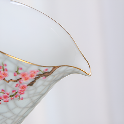 Service à thé chinois en porcelaine decor oiseau