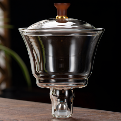 Service à thé chinois en verre