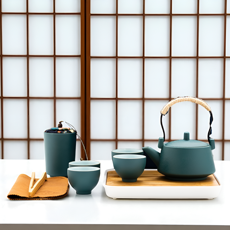 Service à thé chinois vert
