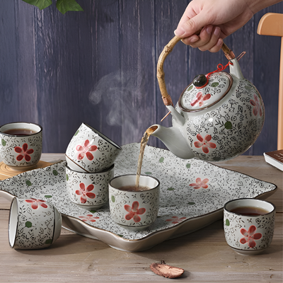 Service à thé japonais bambou