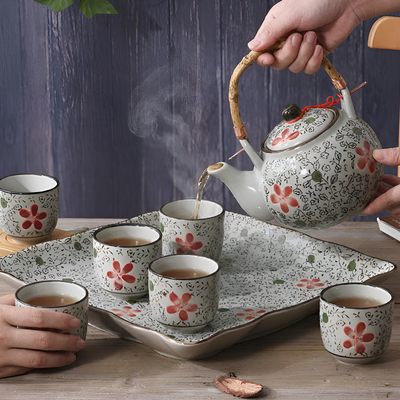 Service à thé japonais bambou