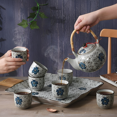 Service à thé japonais bambou