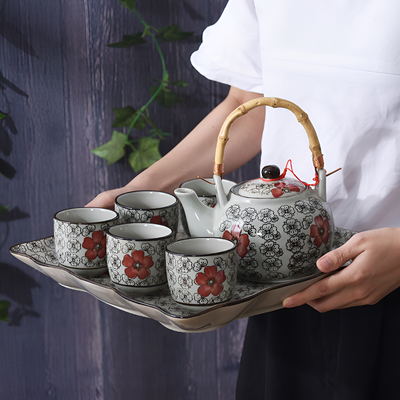 Service à thé japonais bambou