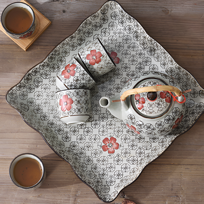 Service à thé japonais bambou