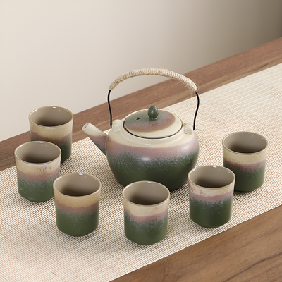 Service à thé japonais design épuré