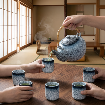Service à thé japonais original
