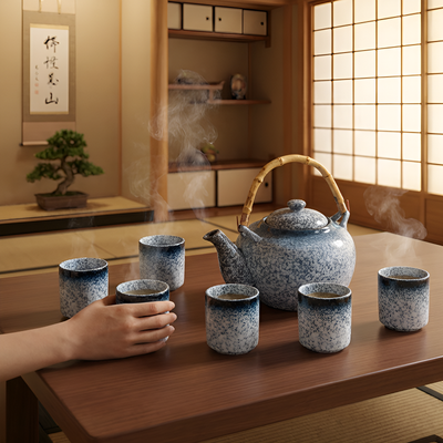 Service à thé japonais original