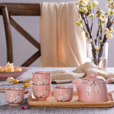 Service à thé japonais sakura