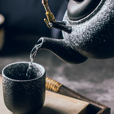 Service à thé japonais zen