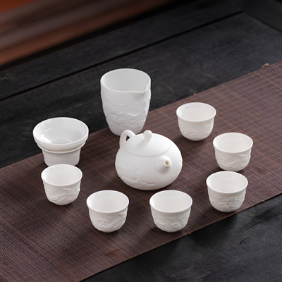 Service à thé porcelaine blanche