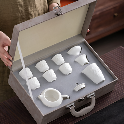 Service à thé porcelaine blanche