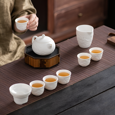 Service à thé porcelaine blanche