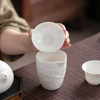 Service à thé porcelaine blanche