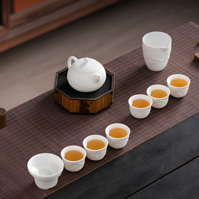 Service à thé porcelaine blanche