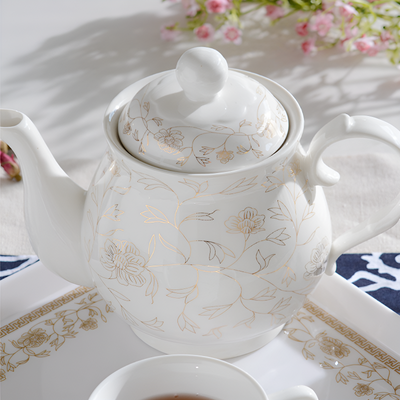 Service à thé porcelaine à fleurs