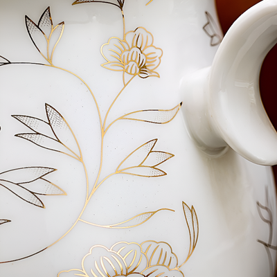 Service à thé porcelaine à fleurs