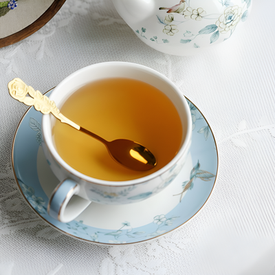 Service à thé solitaire porcelaine