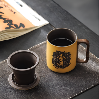 Tasse à thé chinoise avec infuseur et couvercle