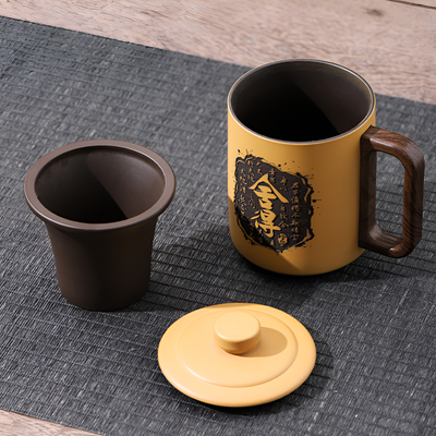 Tasse à thé chinoise avec infuseur et couvercle