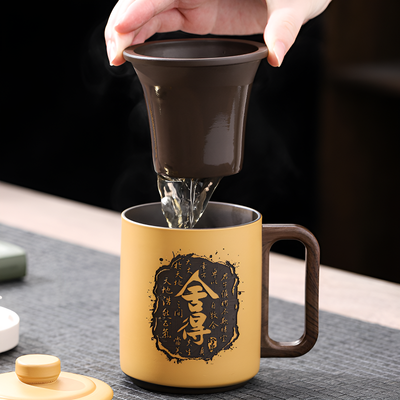 Tasse à thé chinoise avec infuseur et couvercle