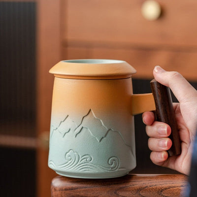 Tasse à thé avec infuseur et couvercle