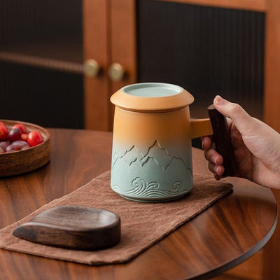 Tasse à thé avec infuseur et couvercle