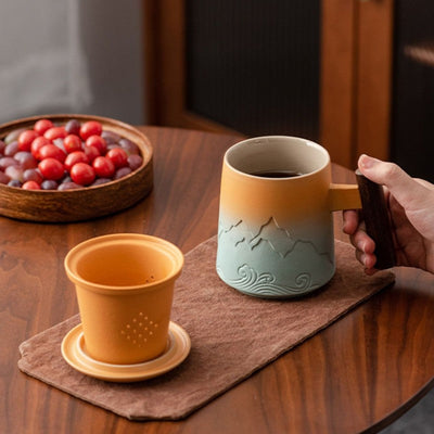 Tasse à thé avec infuseur et couvercle