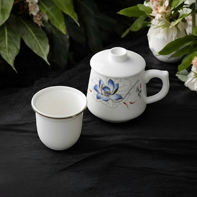 Tasse à thé avec infuseur porcelaine