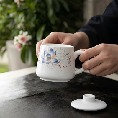 Tasse à thé avec infuseur porcelaine