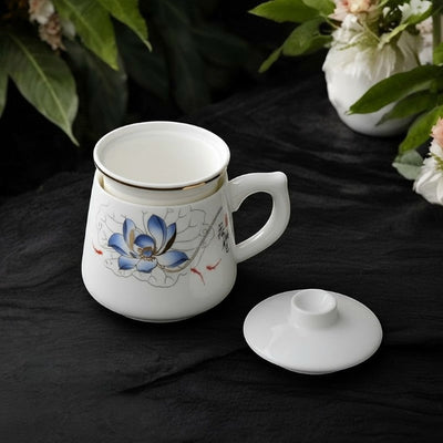 Tasse à thé avec infuseur porcelaine